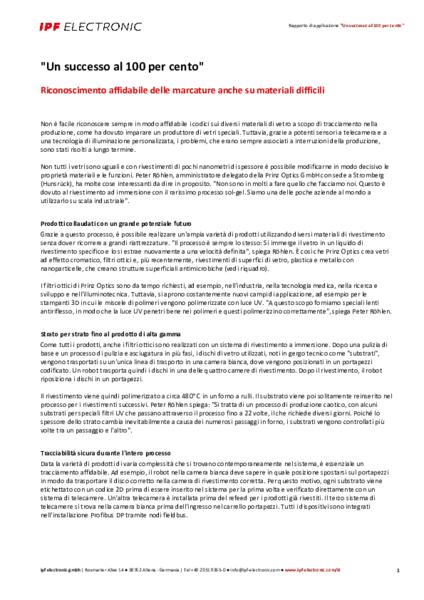 "Un successo al 100 per cento"