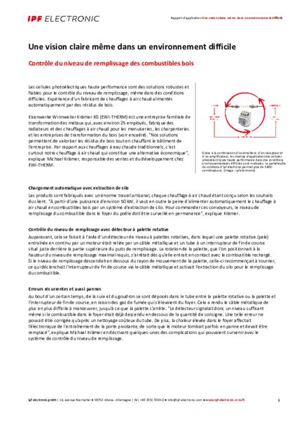 Une vision claire même dans un environnement difficile