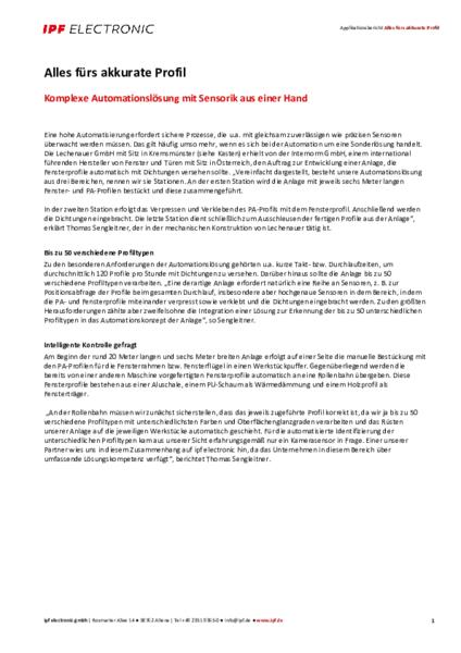 Alles fürs akkurate Profil