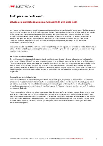 Tudo para um perfil exato