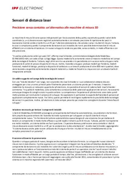 Sensori di distanza laser