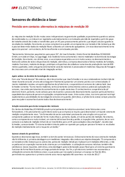 Sensores de distância a laser