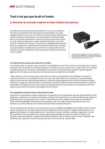 Tout n'est pas que bruit et fumée