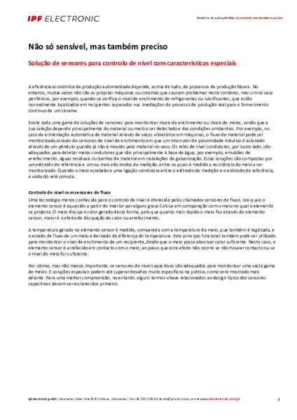 Não só sensível, mas também preciso