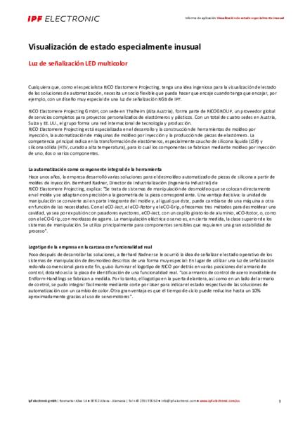Visualización de estado especialmente inusual
