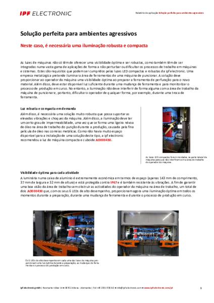 Solução perfeita para ambientes agressivos