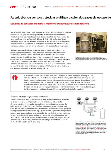 As soluções de sensores ajudam a utilizar o calor dos gases de escape de forma inteligente