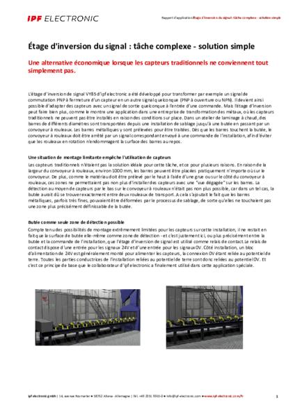 Étage d'inversion du signal : tâche complexe - solution simple