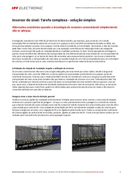 Inversor de sinal: Tarefa complexa - solução simples