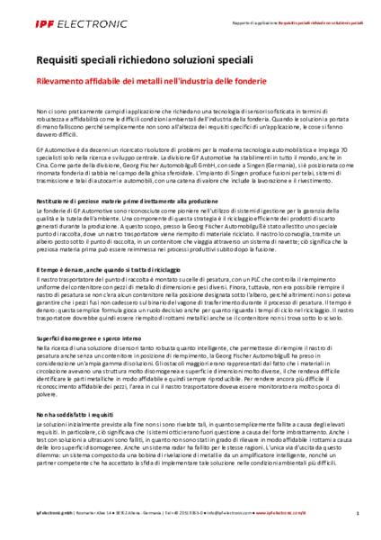 Requisiti speciali richiedono soluzioni speciali