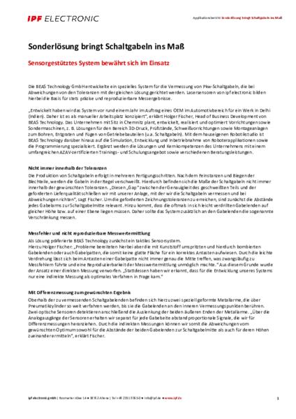 Sonderlösung bringt Schaltgabeln ins Maß
