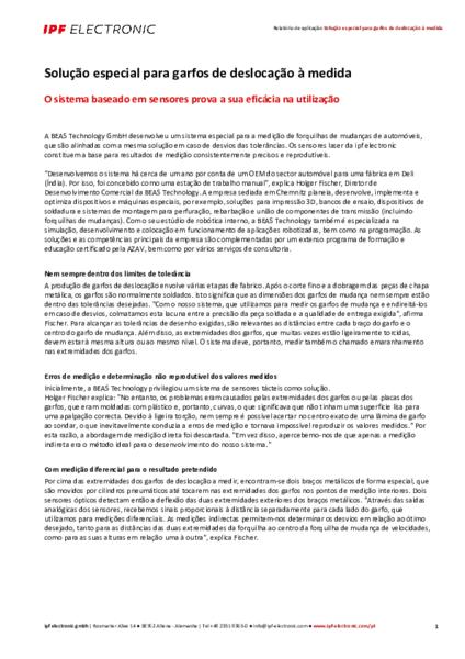 Solução especial para garfos de deslocação à medida