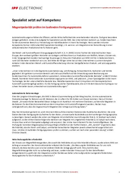Spezialist setzt auf Kompetenz