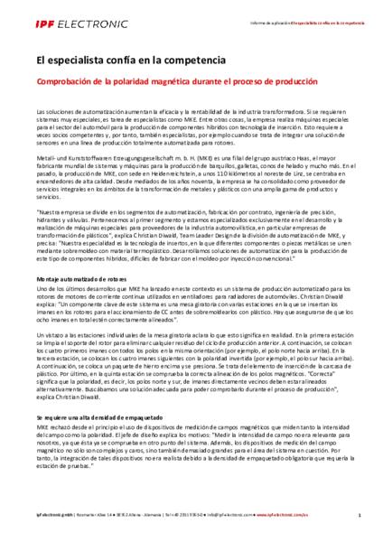 El especialista confía en la competencia