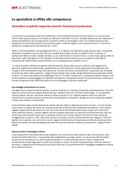 Lo specialista si affida alla competenza