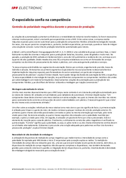 O especialista confia na competência