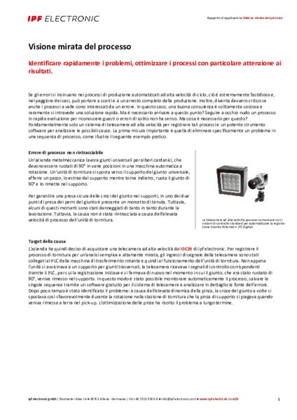Visione mirata del processo