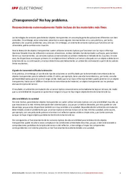 ¿Transparencia? No hay problema.