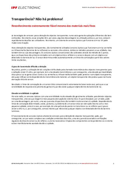 Transparência? Não há problema!