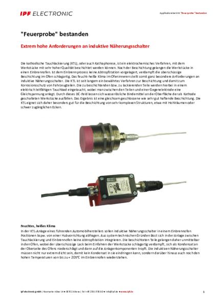 "Feuerprobe" bestanden