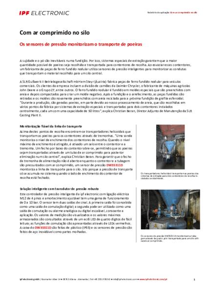 Com ar comprimido no silo