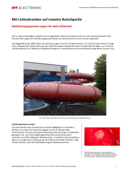 Mit Lichtschranken auf rasanter Rutschpartie