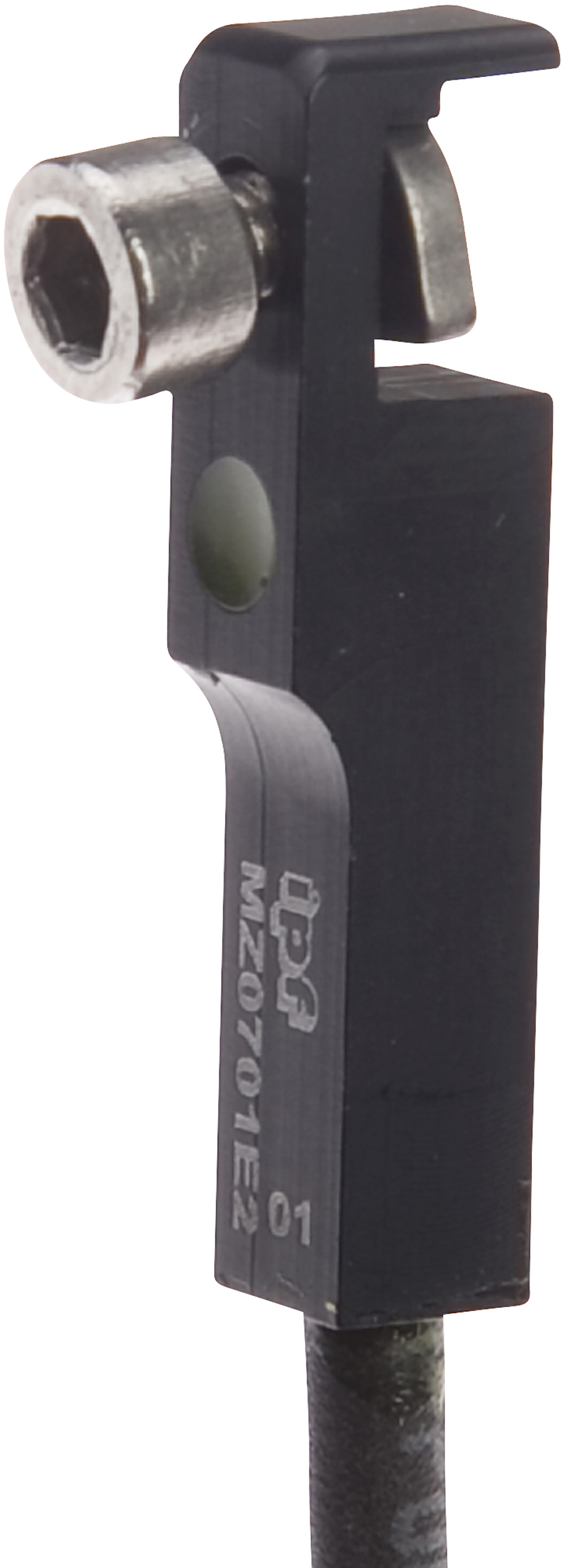 Sensor Magnetisch, Zylinder, 6,2mm T-Nut, 6,5x27x5mm, 10-30V DC, 1x PNP NO, M12-Kabelstecker 4polig 0,6m PUR (Polyurethan), IP67, Aluminium, LED, 2,8mT, Einbau von oben, Lage der Sensorfläche Gerätemitte