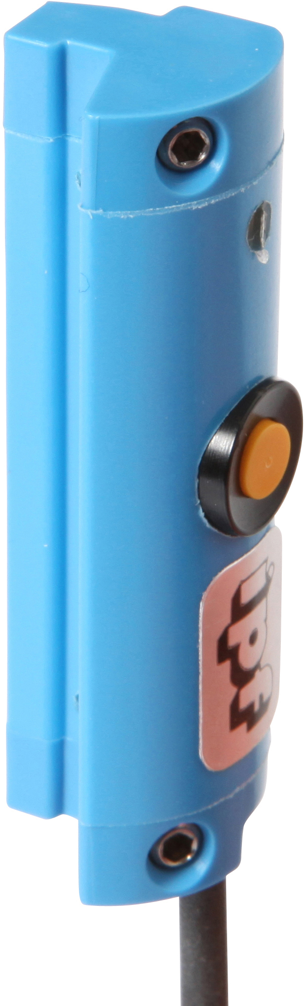 Sensor Magnetisch, Zylinder, 6,2mm T-Nut, 14x14x45mm, Sn: 32mm, 15-30V DC, 0-10V/4-20mA, M8-Kabelstecker 4polig 0,3m PUR (Polyurethan), IP67, Kunststoff, LED, Teach-In, Einbau von oben, Lage der Sensorfläche Gerätemitte