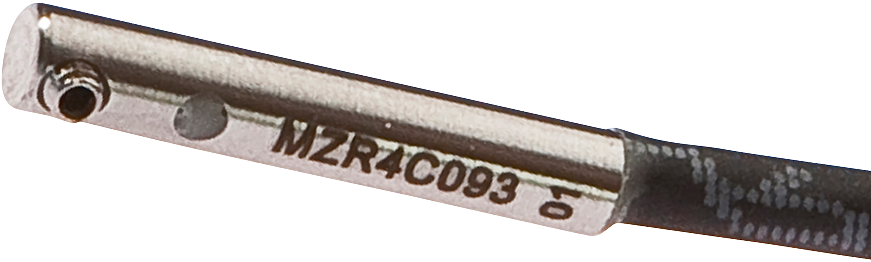 Sensor Magnetisch, Zylinder, 3,75mm Rundnut, Ø3,6mm 20lang, 10-30V DC, 1x PNP NO, M12-Kabelstecker 3polig 0,3m PUR (Polyurethan), IP67, VA, LED, 6mT, Einbau seitlich, Lage der Sensorfläche Geräterandbereich