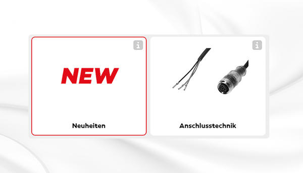 Webové stránky IPF: produktové políčko „NEW“