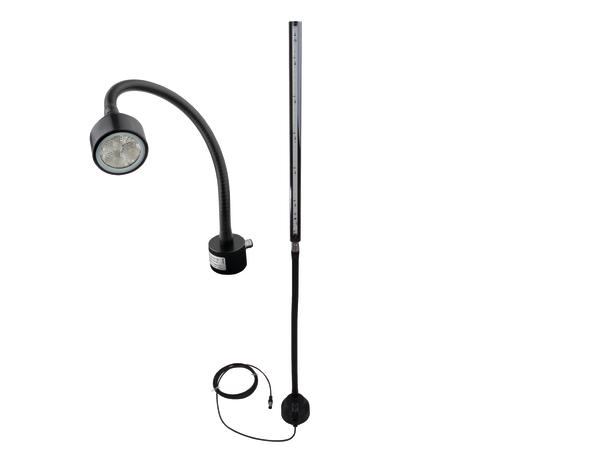 Las luces LED de cuello de cisne son flexibles en todas las direcciones