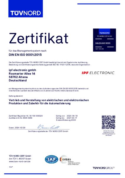 DIN EN ISO 9001