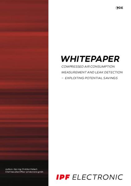 Compressed air consumption measurement and leak detection
