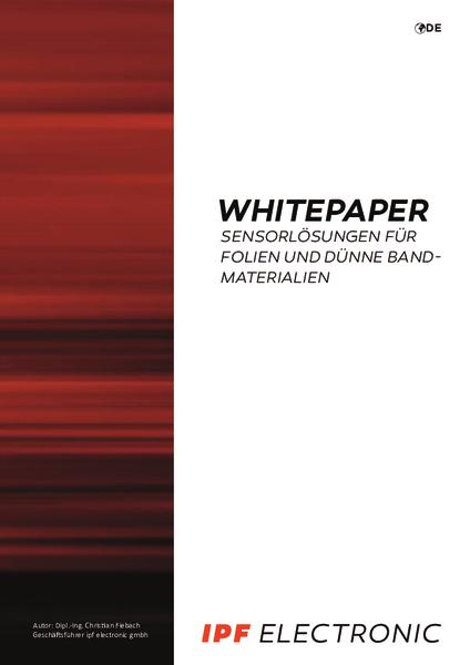 Sensorlösungen für Folien und dünne Bandmaterialien